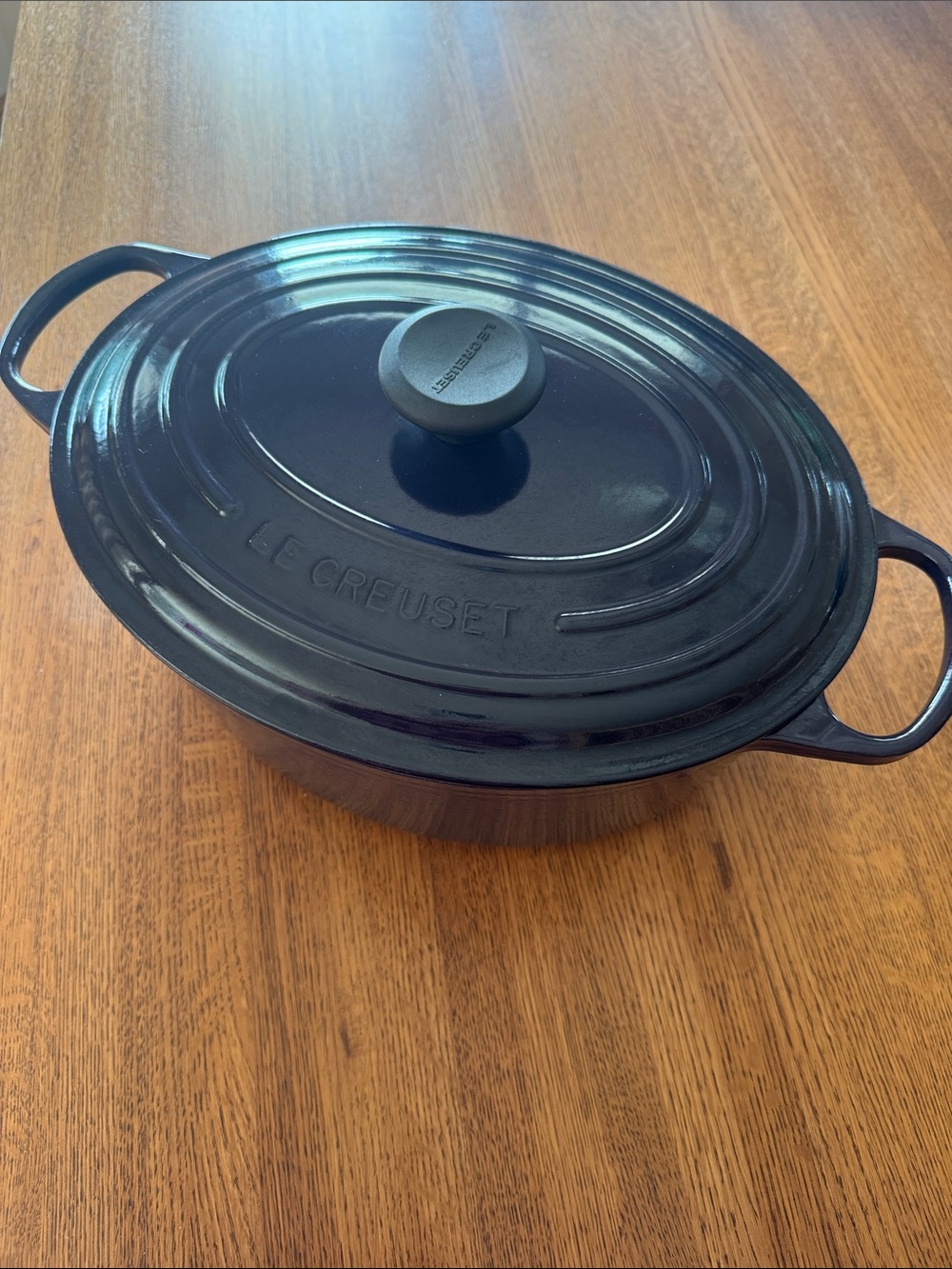 Le Creuset Aubergene Oval Enameled Cast Iron Casserole